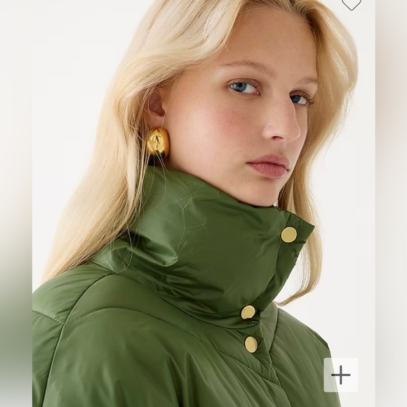 J. Crew BLACK Signature Puffer NWT Sz Large - Picture 2 of 6